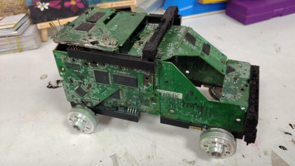 Circuit Board Car Sculpture