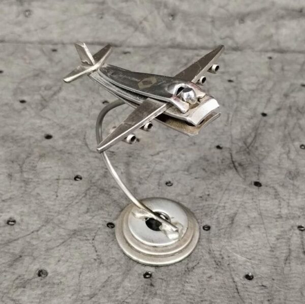 Metal Airplane Sculpture