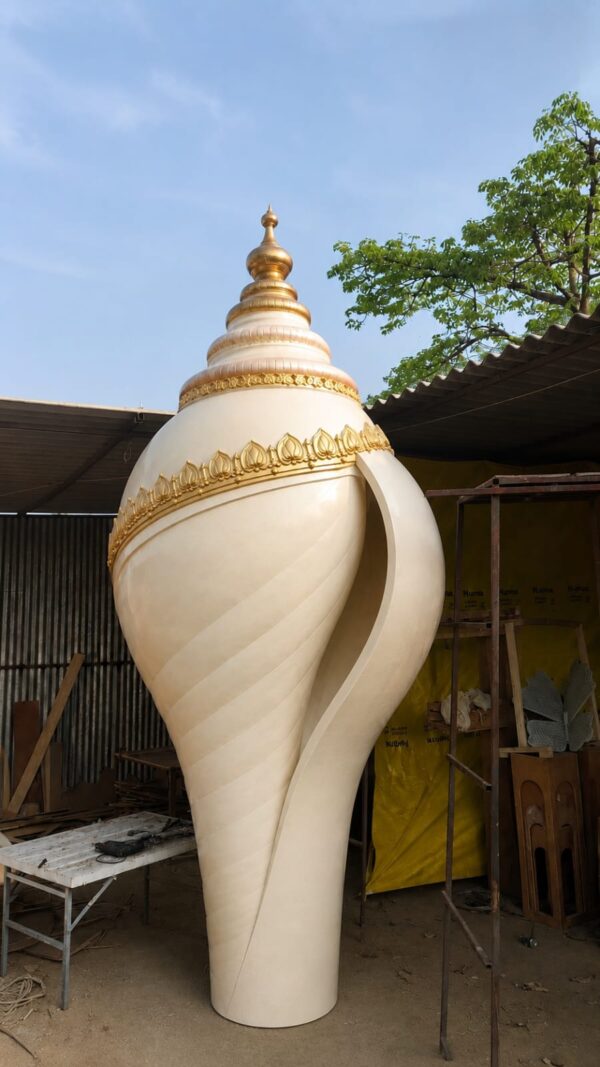 Grand Decorative Shankh Sculpture