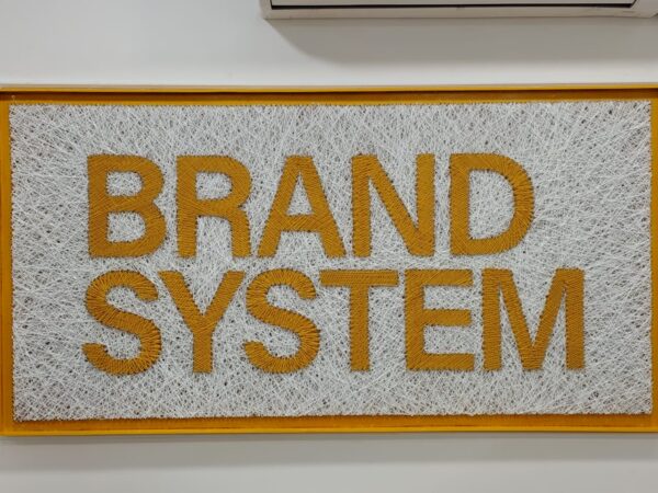 Custom Brand String Art Wall Display