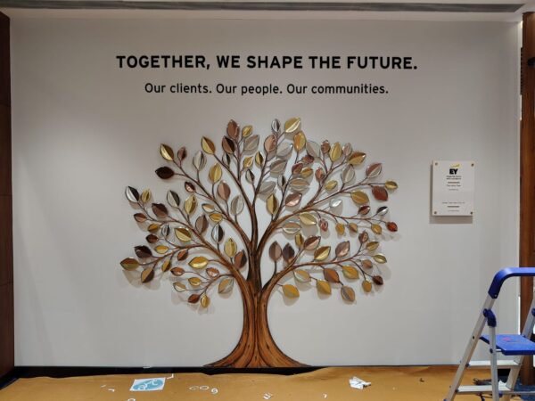 Unity Tree Corporate Wall Installation