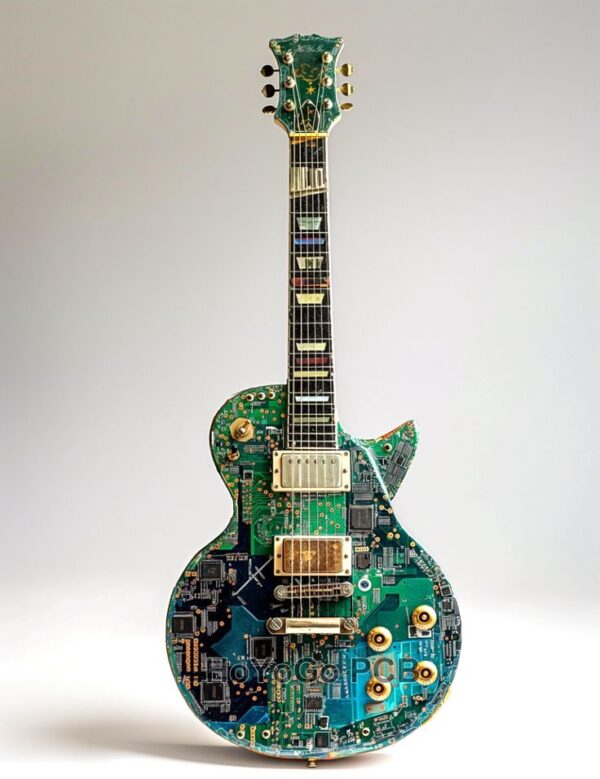 E-Waste Guitar Sculpture